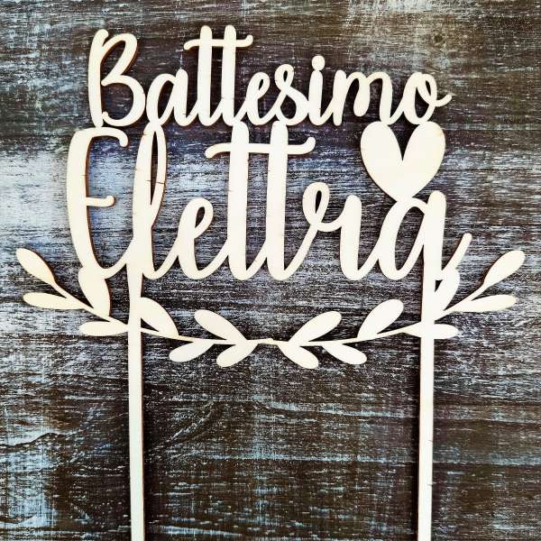 cake topper primo compleanno